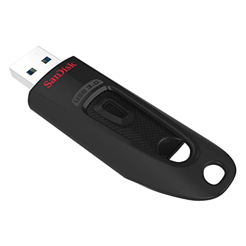 SanDisk Ultra USB 3.0 Flash-Laufwerk 128 GB (SecureAccess Software, Passwortschutz, Übertragungsgeschwindigkeit von bis zu 130 MB/s) Schwarz