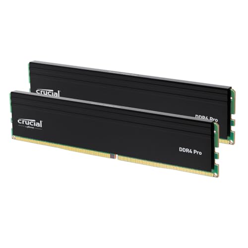 Crucial Pro DDR4 RAM 32GB Kit (2x16GB) 3200MHz, Intel XMP 2.0, PC Computer Arbeitsspeicher - CP2K16G4DFRA32A