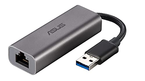 ASUS USB-C2500 USB auf RJ45 Netzwerkapater (RJ45 2.5G Port, USB 3.0, Plug & Play)
