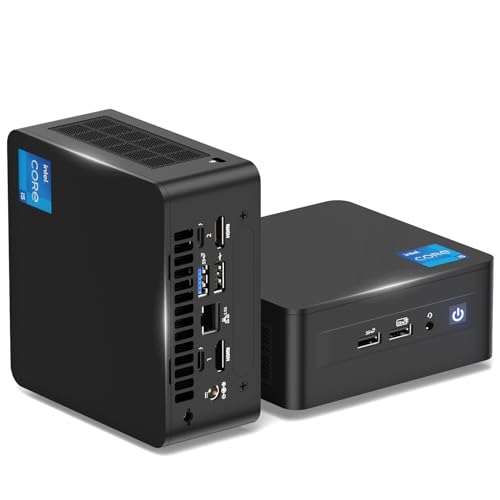 Intel NUC 12 Pro Mini PC, Core i5-1240P (12 Kerne, 16 Threads, bis zu 4,4GHz) Desktop PC Computer, NUC 12 i5 Barebone Mini Computer NUC Unterstützung 8K UHD/WiFi 6E/BT 5.3/Thunderbolt 4/kein RAM&SSD