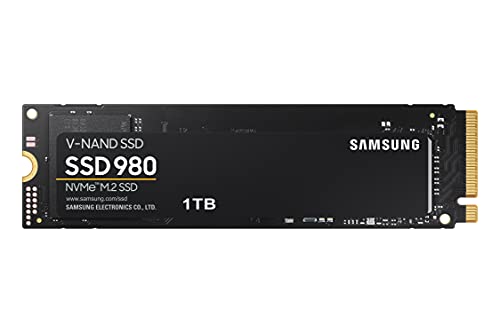 Samsung 980 NVMe M.2 SSD, 1 TB, PCIe 3.0, 3.500 MB/s Lesen, 3.000 MB/s Schreiben, Interne SSD für Gaming und Alltagsanwendungen, MZ-V8V1T0BW