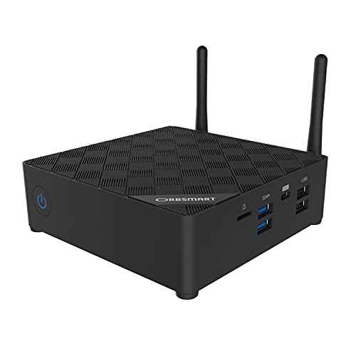 Orbsmart AW-14 Mini-PC Windows 11 Pro 4K Desktop PC | Computer | lüfterlos | lautlos | stromsparend (Intel N5105 CPU, 16GB RAM, 256GB SSD, WiFi 6, 2.5" HDD-Slot)