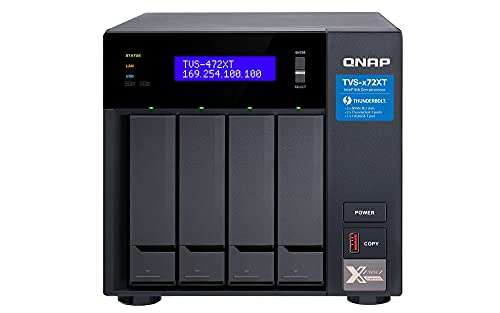 Qnap TVS-472XT-i3-4G 4-Bay-Desktop-NAS-Gehäuse, único