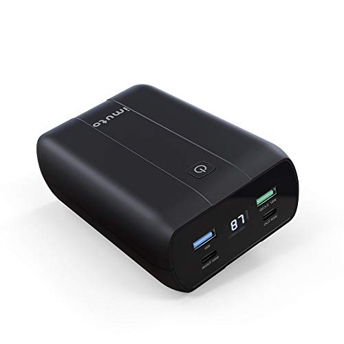 imuto Powerbank Laptop 26800mAh, 138W Tragbares Ladegerät USB C PD 100W (& 60 W) & 2 USB-A (15 W & QC3.0 18 W) externer Akku Pack für Laptops, MacBook Pro/Air Dell XPS iPhone Galaxy Switch Airpods