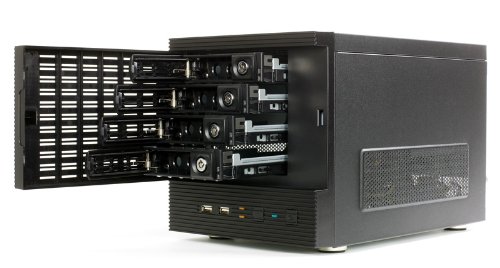 Eolize SVD-NC11-4 Mini ITX PC-Gehäuse (4X 3,5 HDD, 2X USB 2.0) für NAS System