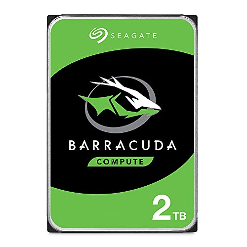 Seagate Barracuda 2TB interne Festplatte HDD, 3.5 Zoll, 7200 U/Min, 256 MB Cache, SATA 6GB/s, silber, FFP, Modellnr.: ST2000DMZ08