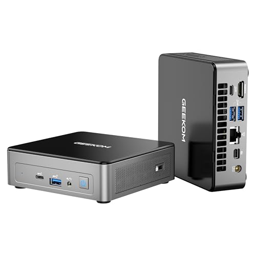 GEEKOM NUC Mini-PC, Mini Air12 Mini-Computer mit Intel Alder Lake N100 (nur 3,4 GHz), 16 Go DDR5 512G SSD Windows 11 Pro, Unterstützung 4K UHD, WiFi 6, BT 5.2, HDMI, VESA