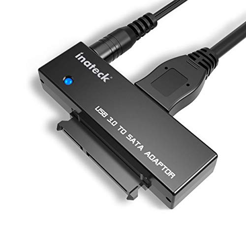 Inateck USB 3.0 zu SATA Konverter Adapter für 2.5/3.5 Zoll Laufwerke HDD SSD mit 12V 2A Netzteil.