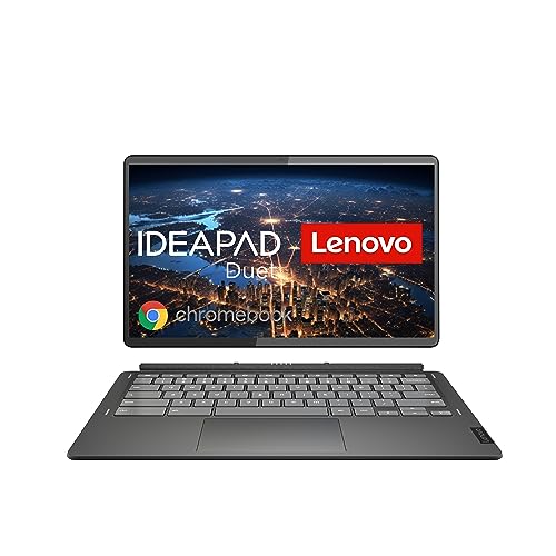 Lenovo Chromebook IdeaPad Duet 5 2-in-1 Tablet | 13,3" Full HD Touch Display | Qualcomm Snapdragon 7c Gen 2 | 8GB RAM | Qualcomm Grafik | QWERTZ | grau | inkl. Lenovo USI Pen, dunkelgrau, inkl. Stift