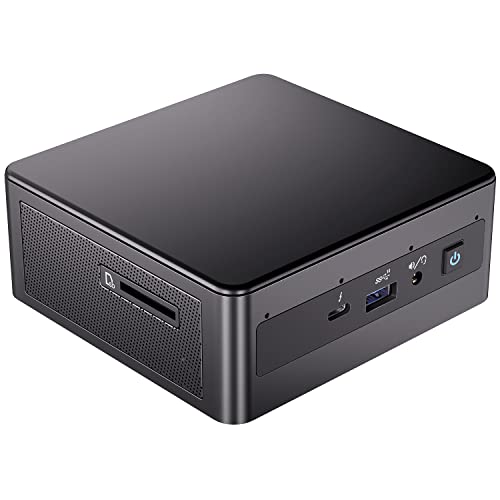 Intel NUC 11 Mini PC Core i7-1165G7|4 Kerne 8 Threads Desktop Computer|28W Iris XE Graphics|32GB RAM 1TB SSD|Windows 11 Pro Computer|Bluetooth 5.2|WiFi|Thunderbolt 3, Schwarz